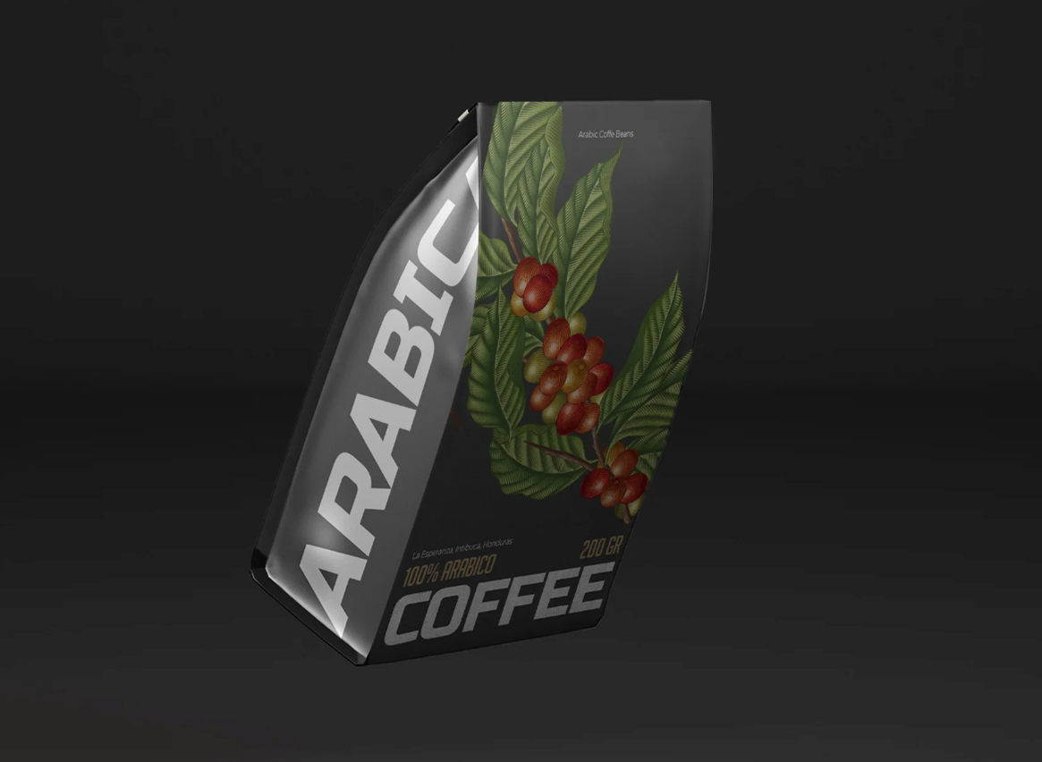 paper coffee bags blank mockup with isolated dark background 1304645 20056